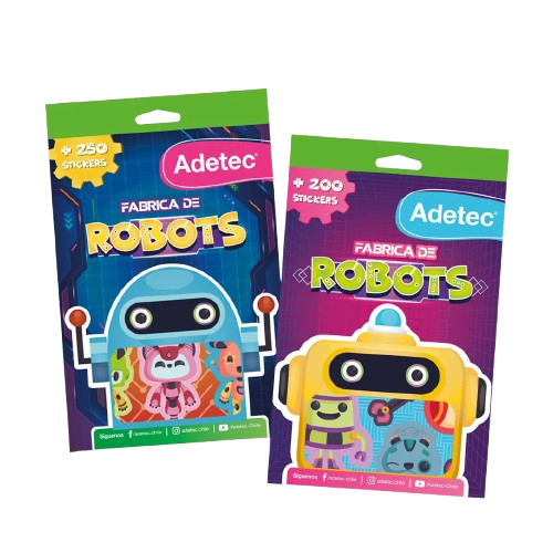 Block De Stickers Fabrica De Robots + De 200 Stickers1