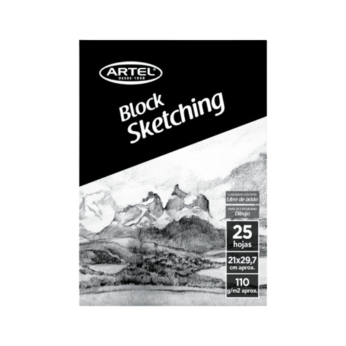 Block Dibujo Sketching A4 25Hjs1