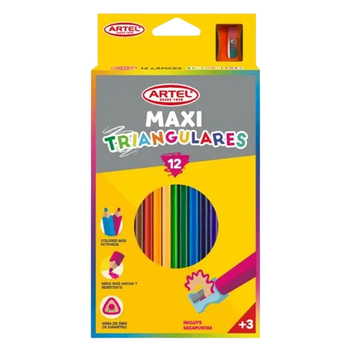 Estuche 12 Maxi Lápices de Colores1