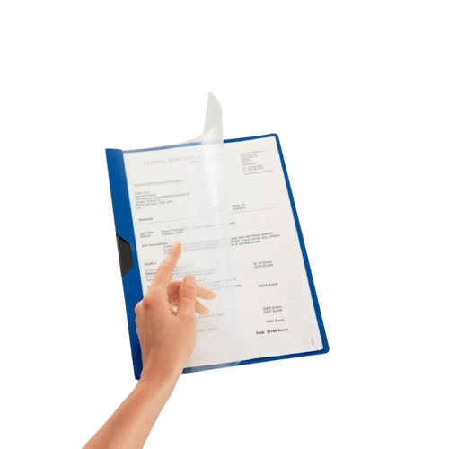 Carpeta plastica Leitz, A4, para 30 hojas, negra1