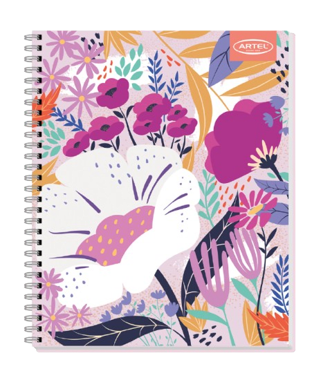 Cuaderno Universitario 100 Hojas 7mm Floral5