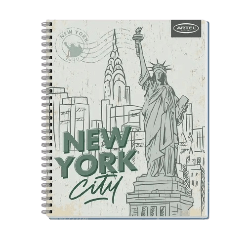 Cuaderno Universitario 100 Hojas 7mm Ciudades3