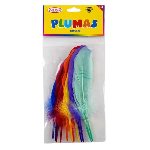 Plumas Enteras De Diferentes Colores 12un1