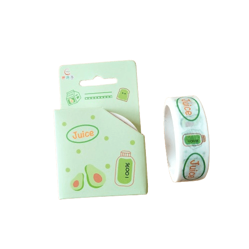 Washitape 1.5cmx5mts Avocados Palta2