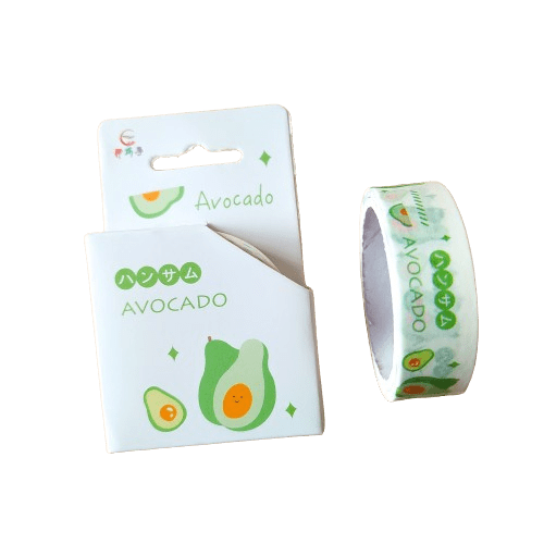 Washitape 1.5cmx5mts Avocados Palta1