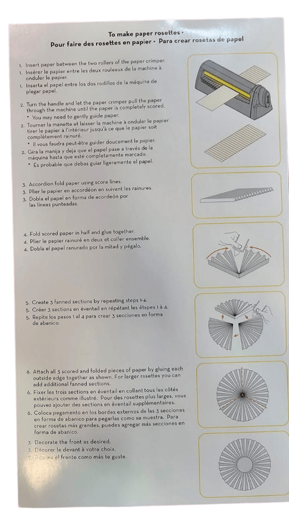 Paper Crimper / Máquina para Corrugar Papel 3 Diseños4