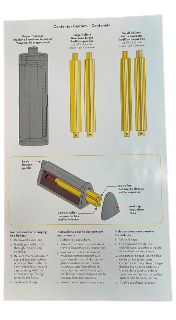 Paper Crimper / Máquina para Corrugar Papel 3 Diseños7
