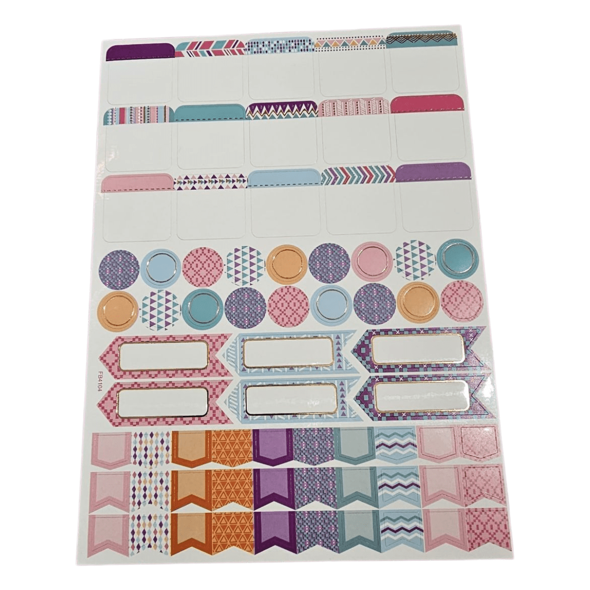 Stickers Pasteles 4 Hojas Especiales Para Planners Y Calendarios De Planificación4