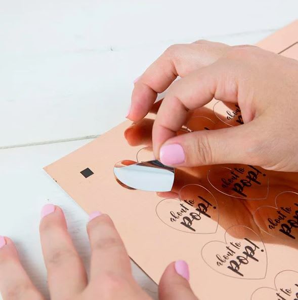 Hojas metálicas imprimibles color Oro Rosado1