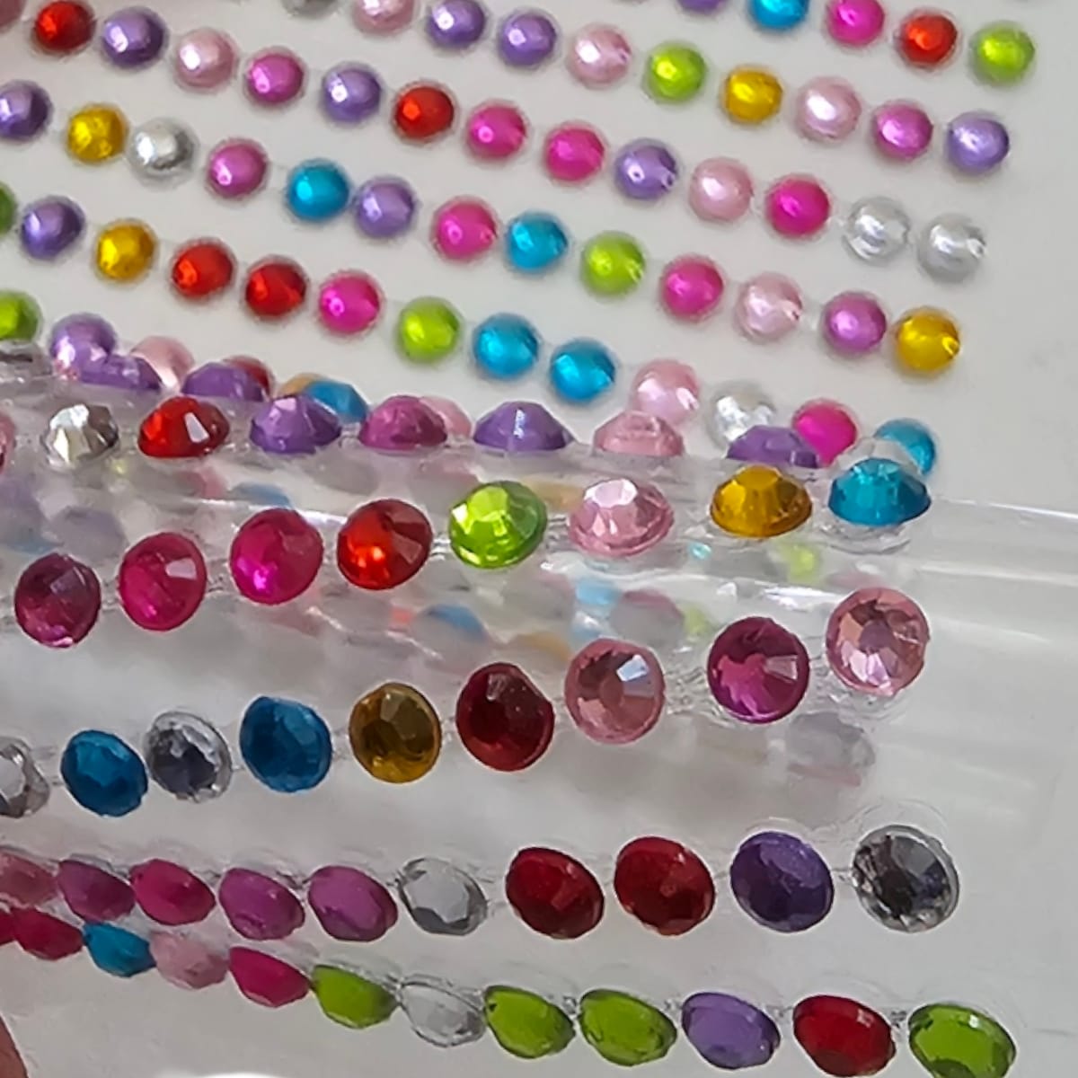 Sticker Acrilico Adhesivo Forma de Diamante Multicolor3