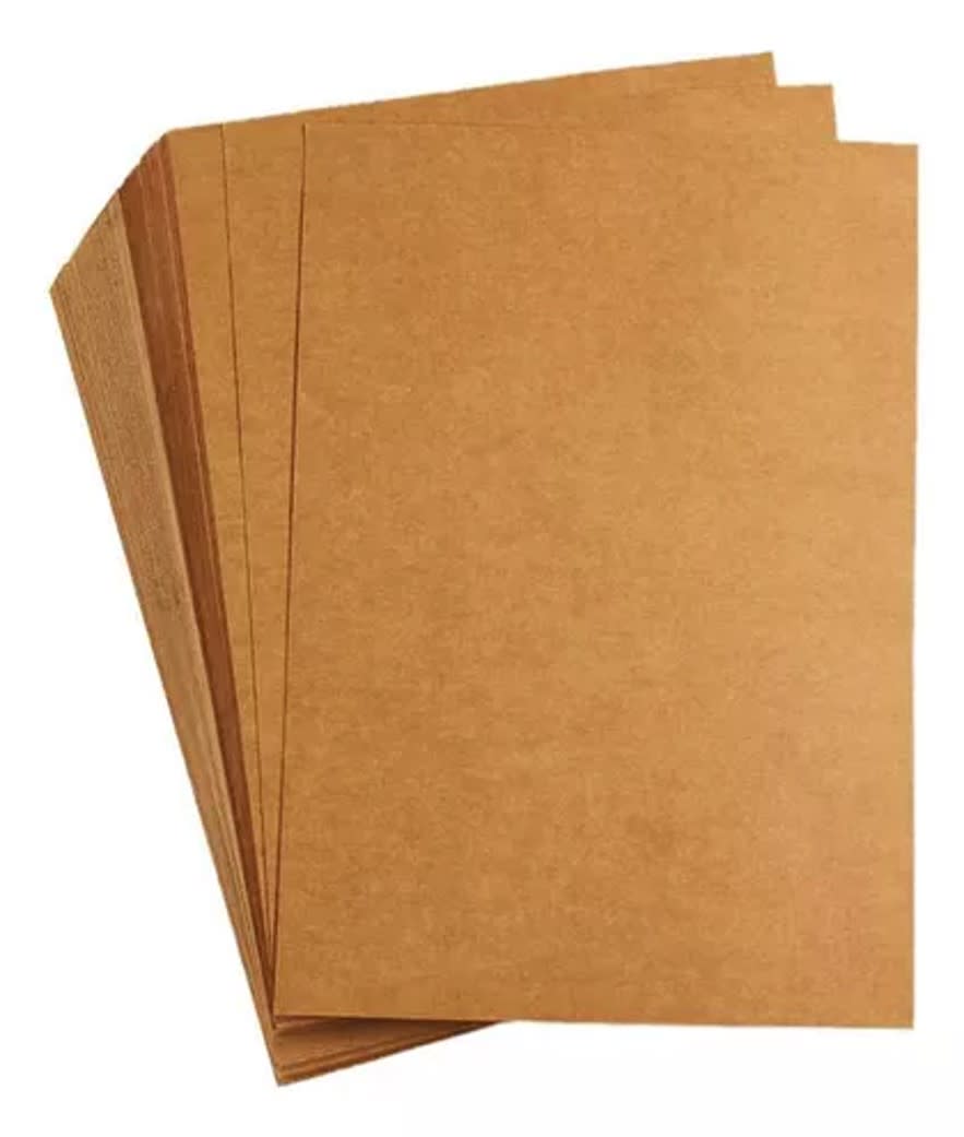 Cartulina Kraft 200grs Tamaño Carta pack 20uns2