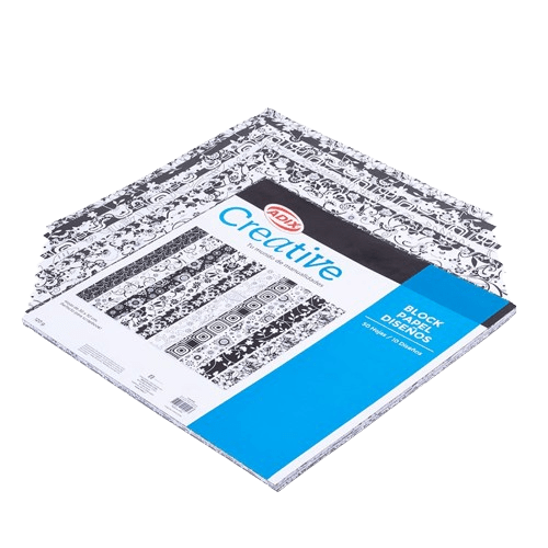 Block Papeles Black And White1