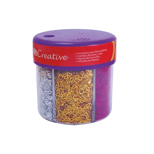 Purpurina Gruesa Estrellas Corazones Metalicos 40grs2