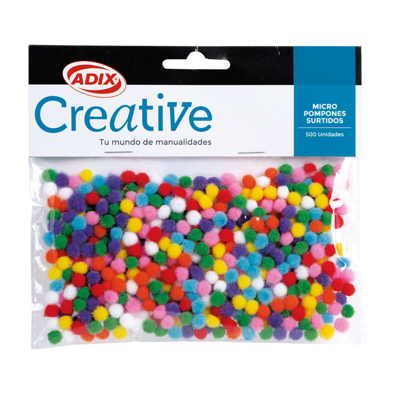 Mini Pompom Surtido 500und3