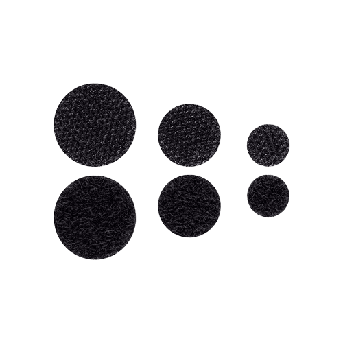 Velcro Adhesivo en Puntos Color Negro2