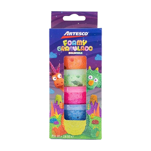 Foamy Granulada x 6 colores Neon1