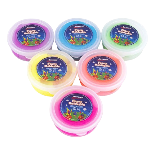 Foamy Moldeable x 6 colores Neon3