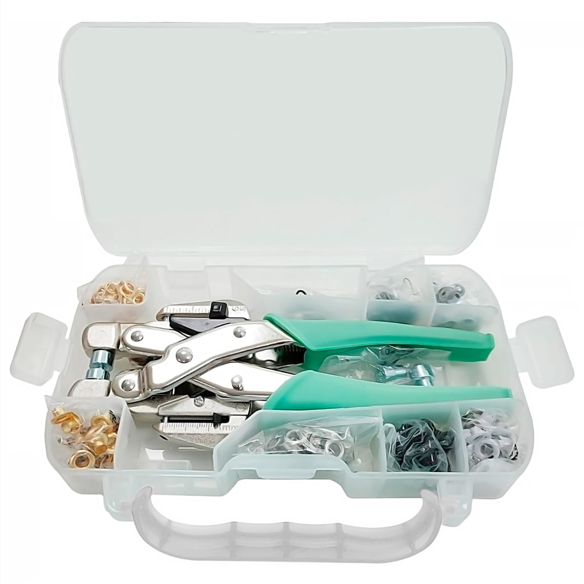 Set Perforadora Alicate  De Ojetillos Menta8