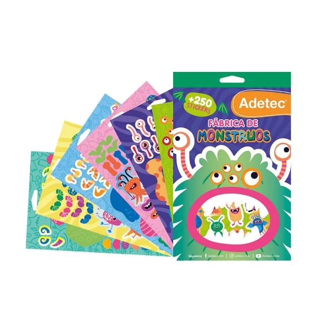 block de stickers fabrica de monstruos +250STICKERS1