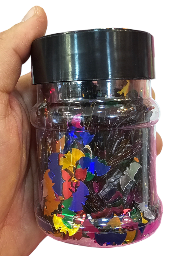 CONFETI Y FORMAS DISEÑO MURCIELAGO 100g3