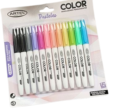 Marcador Permanente Pasteles1