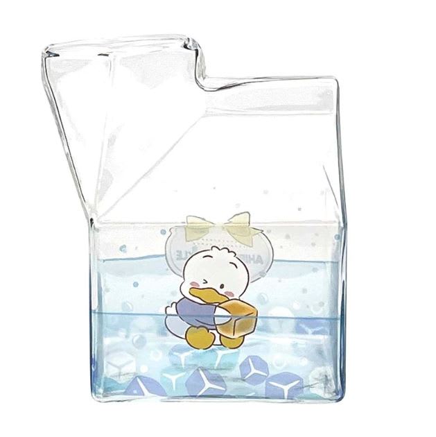 Kawaii Glass Milk Carton Cup9