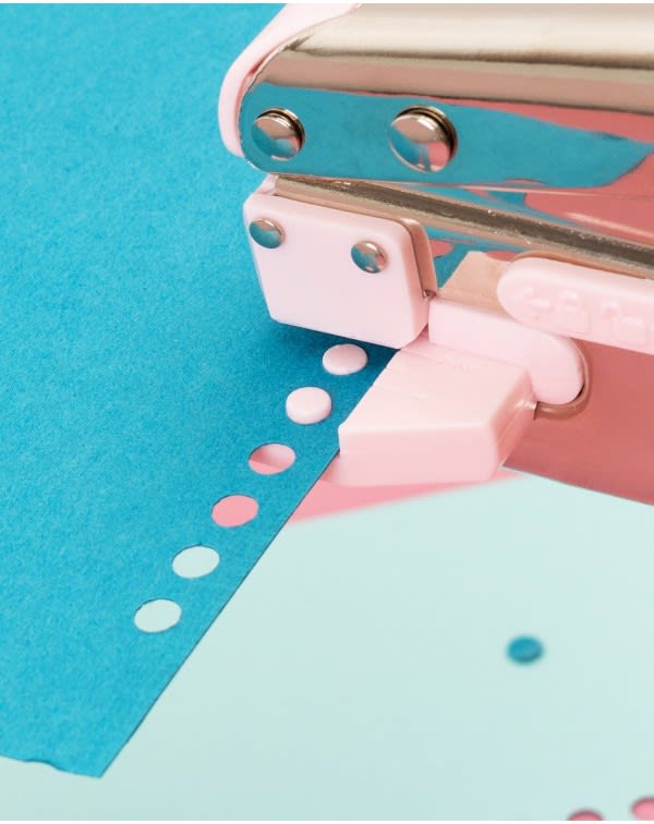 Perforadora De Agujeros Crop-A-Dile Power Punch 1/16 Pulgada - Color Azul, Para Scrapbooking Y Manualidades