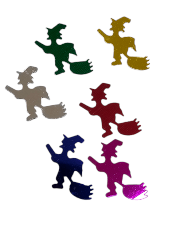 CONFETI Y FORMAS HAND DISEÑO BRUJA 100g4