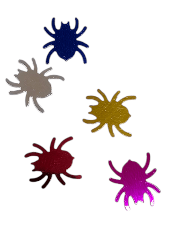 CONFETI FORMAS ARAÑAS 100g MULTICOLOR1