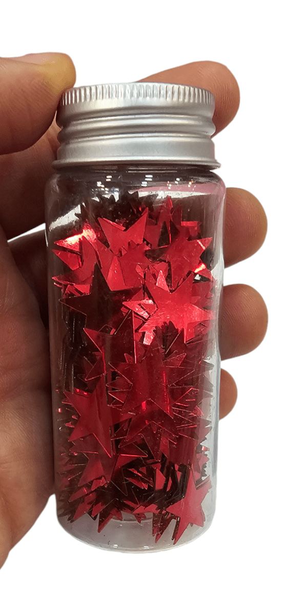 Purpurina Gruesa Diseño Estrella1