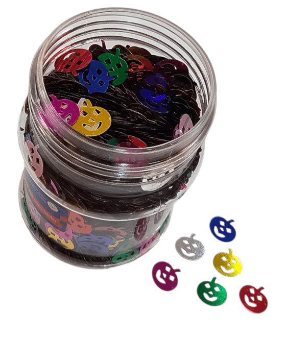 CONFETI Y FORMAS DISEÑO CALABAZA 100g4