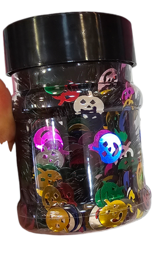 CONFETI Y FORMAS DISEÑO CALABAZA 100g2