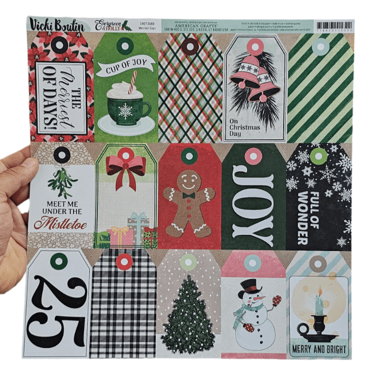 Vicki Boutin Evergreen & Holly Doble cara 30.5x30.5cm2