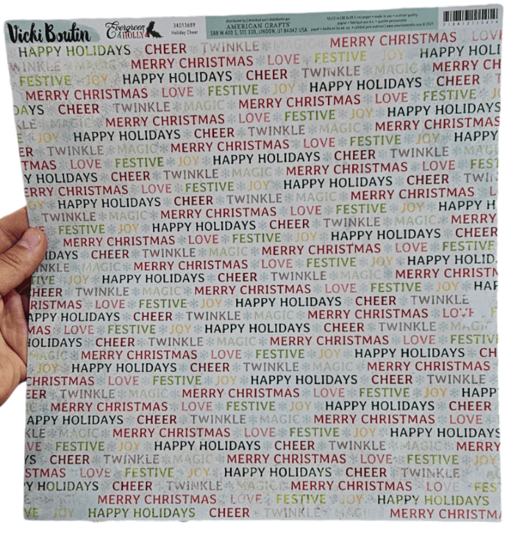 Vicki Boutin Evergreen & Holly Cartulina Doble Cara 30.5x30.52