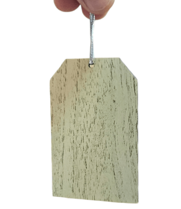 Tag De Madera Para Manualidades U Adornar 5x8cmx0,5cm3