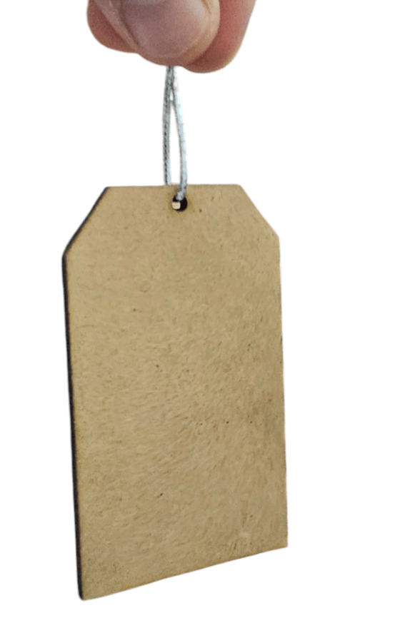Tag De Madera Para Manualidades U Adornar 5x8cmx0,5cm2