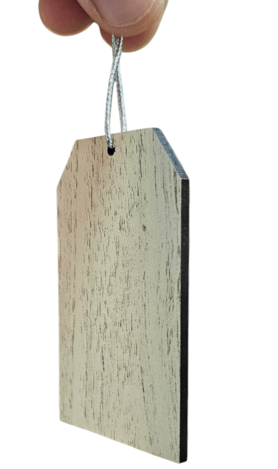 Tag De Madera Para Manualidades U Adornar 5x8cmx0,5cm1