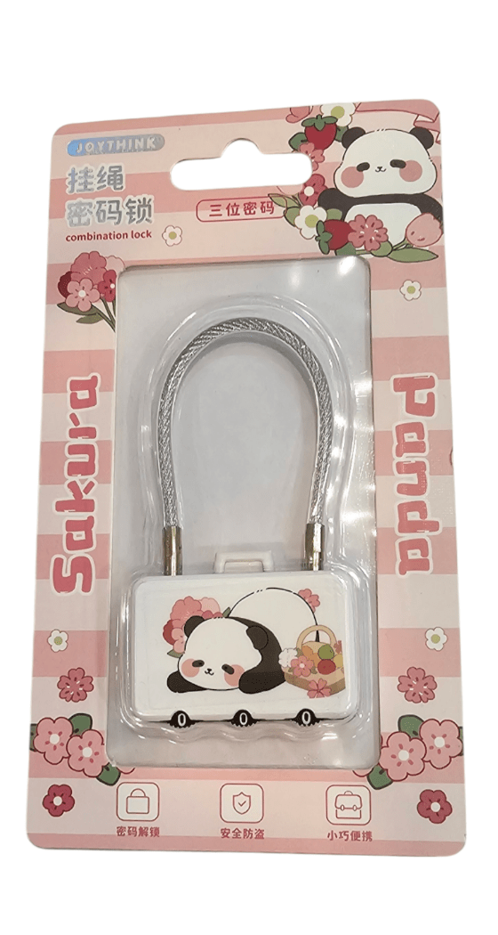 Sakura Candado Con Clave Panda1