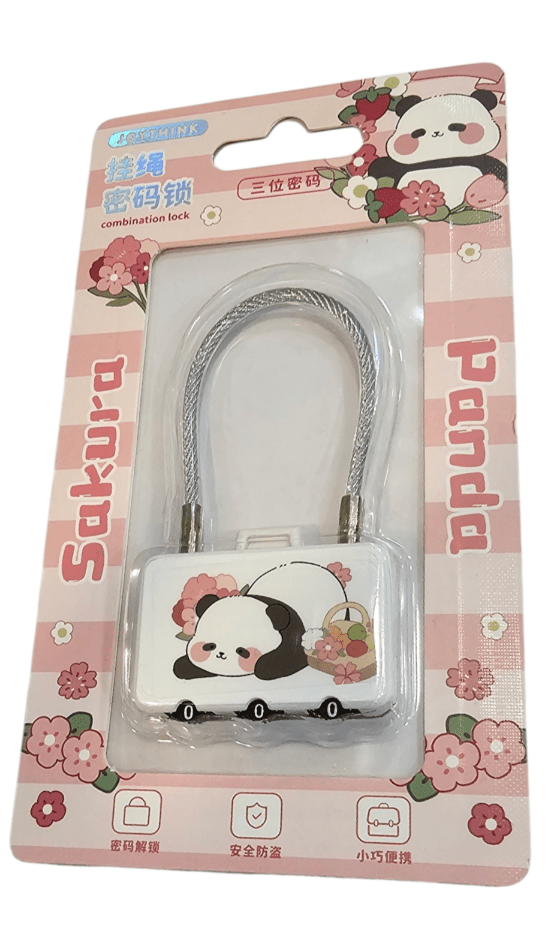 Sakura Candado Con Clave Panda2