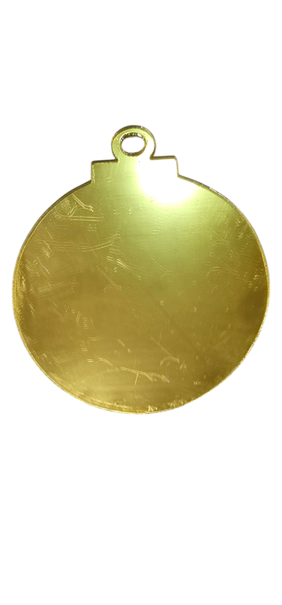 Esfera Espejo Plana 7.5cm NAVIDAD1