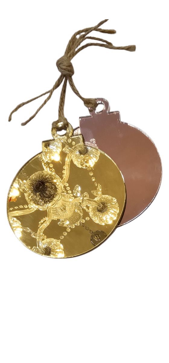 Esfera Espejo Plana 7.5cm NAVIDAD4