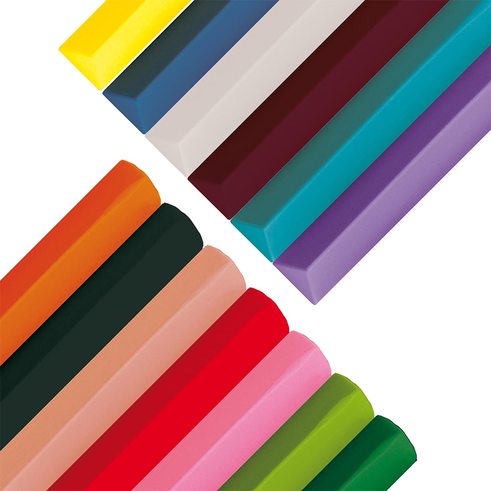 Plasticina Triangular 12 Colores2