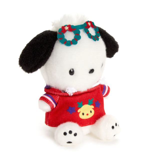 Peluche sanrio pochacco edición especial navidad 22cm 20232