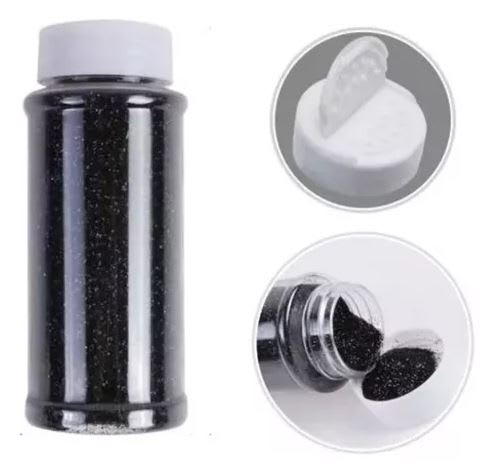 Purpurinas Escarcha Color Negro 100grs4