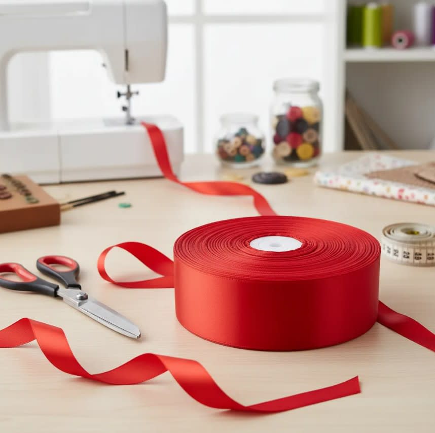 Cinta Genero Rasso Satín 2.5cm X 22mtrs Muchos Colores5