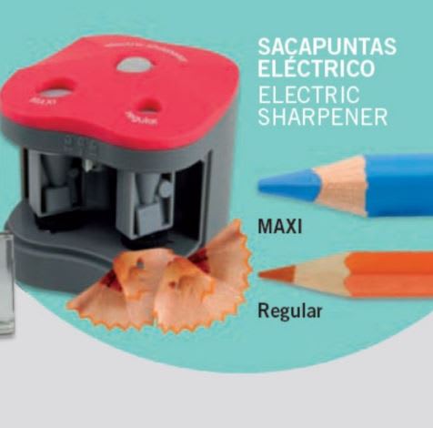 SACAPUNTAS DOBLE ELECTRICO 4 PILAS AA1
