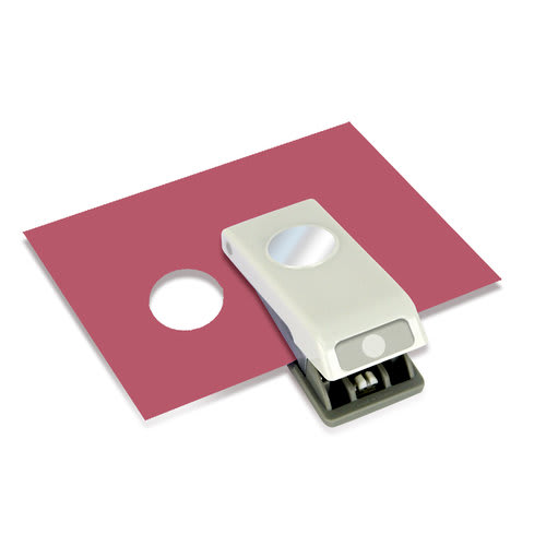 Perforadora Circular Papel 2.5 Cm Ek Tools Color Gris/blanco1