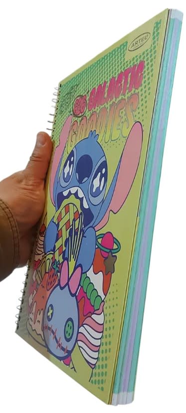 Cuaderno Stitch Artel 150 Hojas 7m Color Here For The Snacks5