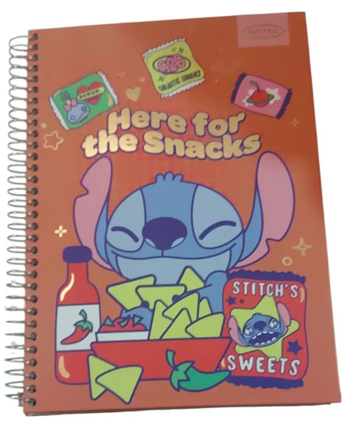 Cuaderno Stitch Artel 150 Hojas 7m Color Here For The Snacks3