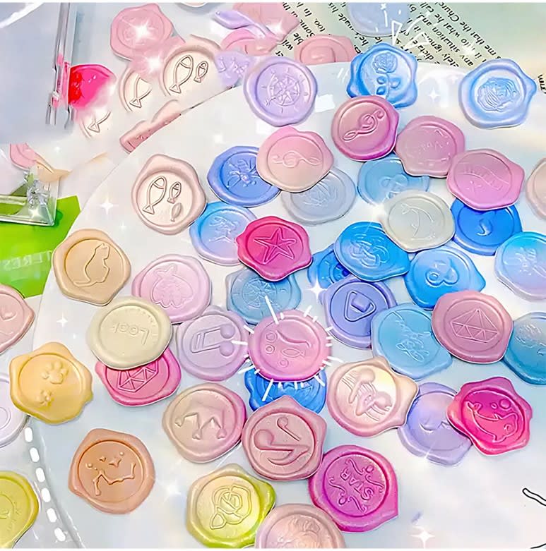 Sticker Adhesivo Diseño sello Lacre 3D de Plastico1